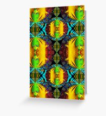 Decorative shapes, Patterns and Colors Greeting Card