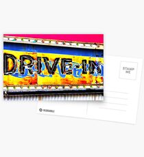 Drive-In Movie Sign Postcards