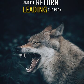 Don't Follow the Pack Lead the Pack, Canvas Wall Art, Motivational Art,  Wolf Art, Lead the Pack, Motivational Quote, Success Quote 