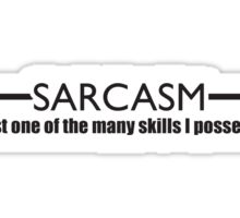 Sarcasm: Stickers | Redbubble