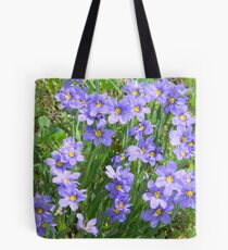 Blue-Eyed Grass Tote Bag