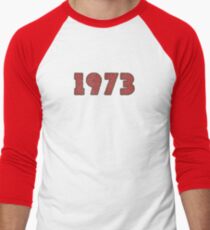 Vintage Look 1970’s Funky Year Graphic 1973 Baseballshirt für Männer