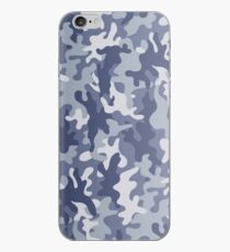 Vinilo o funda para iPhone Estuche de camuflaje azul