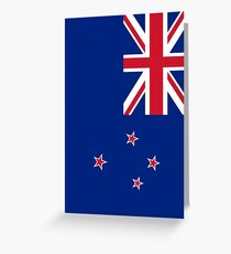 Neuseeland Flagge Grußkarte