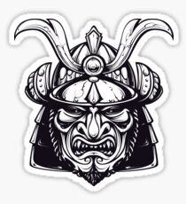 Mean Samurai mask Sticker