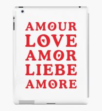 The Language of Love - Text Art iPad Case/Skin