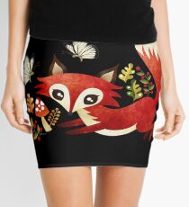 Playful Fox Mini Skirt
