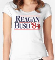 Reagan/Bush '84 Women's Fitted Scoop T-Shirt