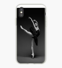 Leaping Ballerina in Black iPhone-Hülle & Cover