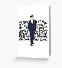 James Moriarty Greeting Card
