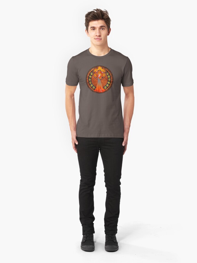 Alternate view of Fire queen Slim Fit T-Shirt