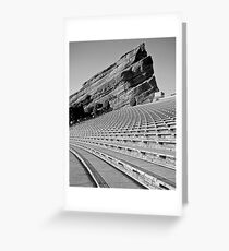 Red Rocks Amphitheater in Black and White Greeting Card