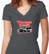chevy hot rod Women's Fitted V-Neck T-Shirt