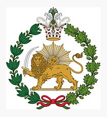 Imperial Coat of Arms of Persia (Iran), 1907-1925 Photographic Print