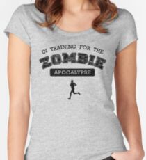 Training for the zombie apocalypse Women's Fitted Scoop T-Shirt