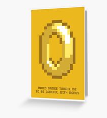 8-Bit Lessons: Video Games Taught Me To Be Careful With Money Greeting Card