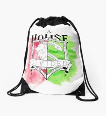 Wizard House Divided {Sly & Brave} Drawstring Bag