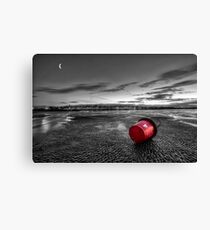 Ryde Sands at Night bw Canvas Print