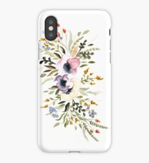 Watercolor flowers iPhone Case