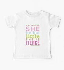 Camiseta para bebés Aunque sea pequeña, Shakespeare QUOTE