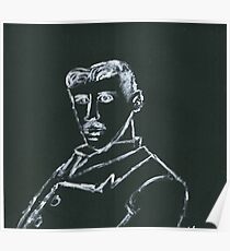 Portrait of Nikola Tesla Poster