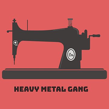 Artwork thumbnail, Heavy Metal Gang-Vintage Sewing Machine-Vintage Sewing Machine Lover by Matlgirl