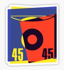 Pop Art 45 Vinyl Record Sticker