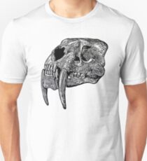 Sabre tooth skull Unisex T-Shirt