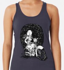 Frauen, die reiten - Wir mögen Schmutz und wir haben Titties Racerback Tank Top