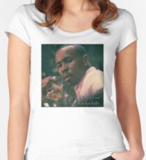 Just a gangster, I suppose Women's Fitted Scoop T-Shirt
