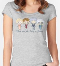 thank you for being a friend Women's Fitted Scoop T-Shirt