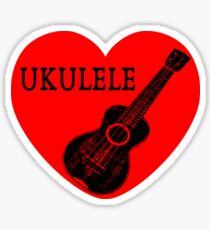 Ukulele Love Sticker
