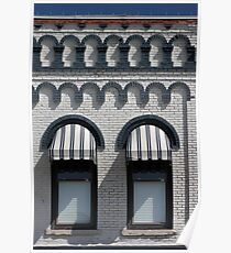 Striped Awnings 5 Poster