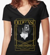 Hildibrand | FFXIV Tailliertes T-Shirt mit V-Ausschnitt