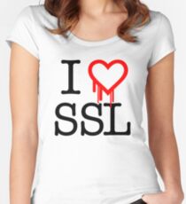 I <Heartbleed> SSL - Light Women's Fitted Scoop T-Shirt