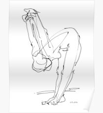 Nude Woman Drawing 9 Poster
