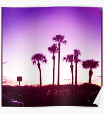 Trippy Orlando Beach Sunset Poster