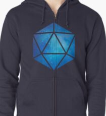 D20 Clear Sky View Zipped Hoodie