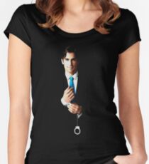 White Collar Women's Fitted Scoop T-Shirt