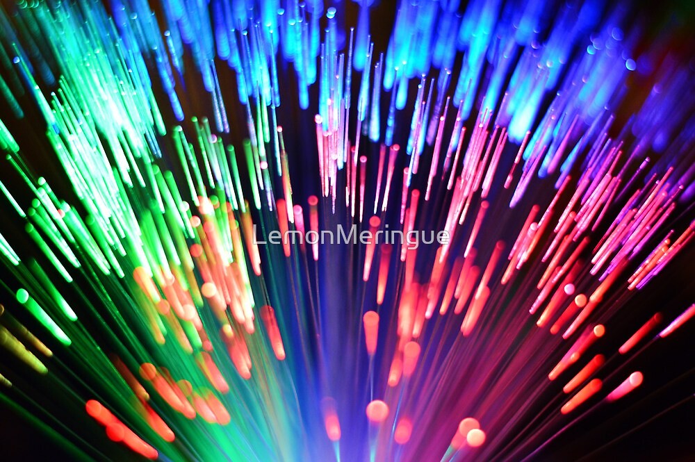 "Multi-colored Fibre Optics" By LemonMeringue | Redbubble