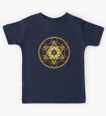 Metatrons Cube, Flower of life, Sacred Geometry Kids Tee