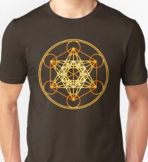 Metatrons Cube, Flower of life, Sacred Geometry Unisex T-Shirt