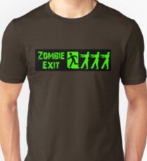 ZOMBIE EXIT SIGN by Zombie Ghetto Unisex T-Shirt