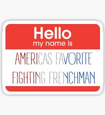 Pegatina AMÉRICA FAVORITA LUCHA FRENCHMAN NAMETAG