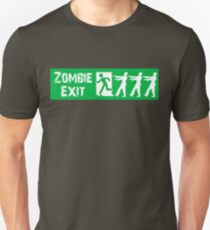 ZOMBIE EXIT SIGN by Zombie Ghetto Unisex T-Shirt
