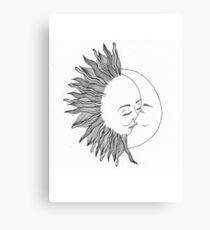 Sun and moon Canvas Print