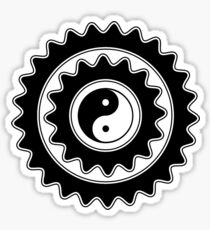 Bike Cycling Bicycle Sprocket Yin Yang Sticker