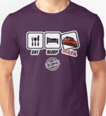 DLEDMV - Mangez le sommeil Miata T-shirt unisexe