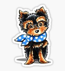 Baby Blue Yorkie Sticker
