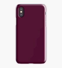 PURE COLOR-Burgundy iPhone Case/Skin